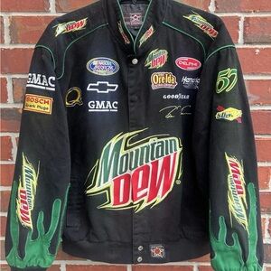 Mountain Dew Racing Bomber Jacket - Black and Green